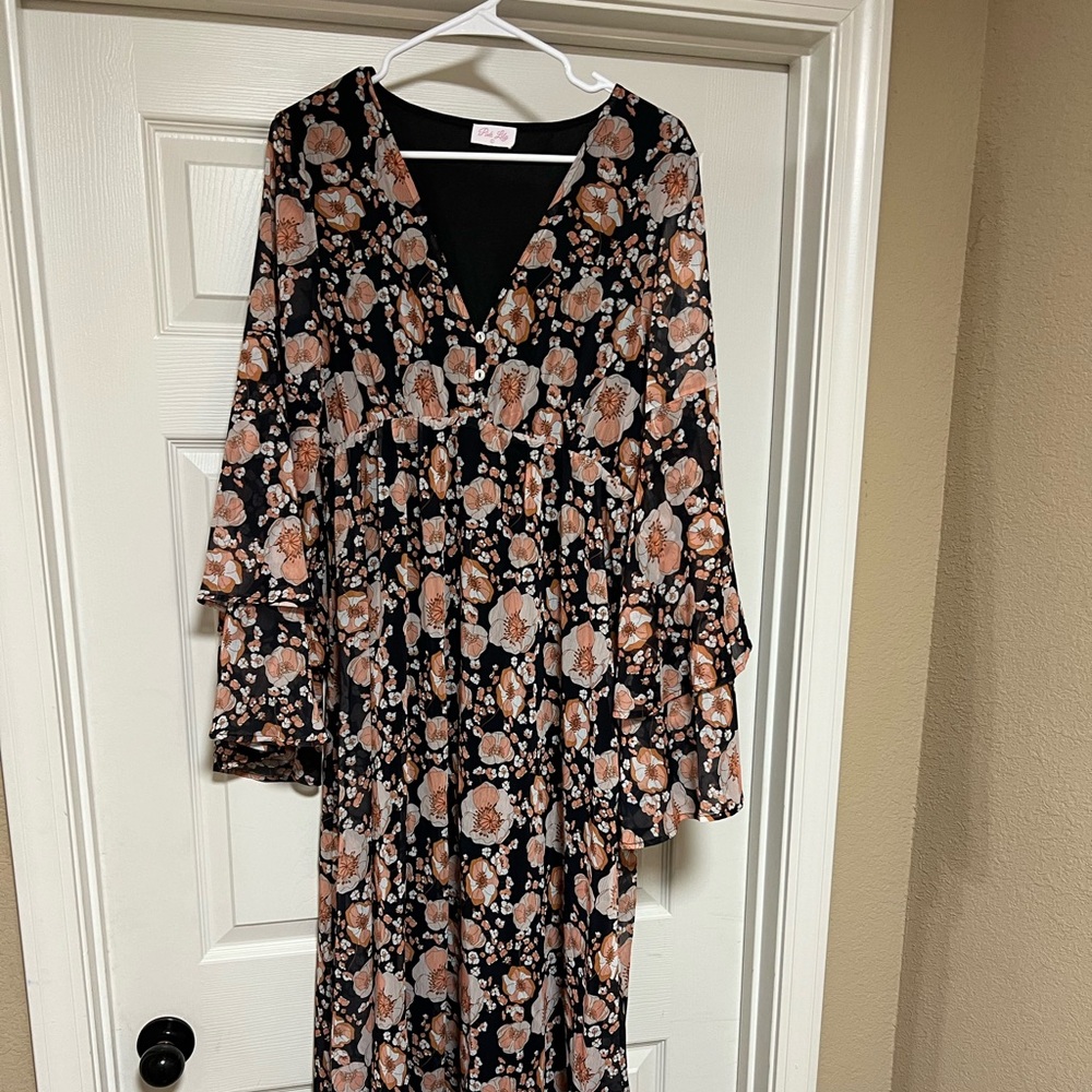 Pink Lily Maxi Dress